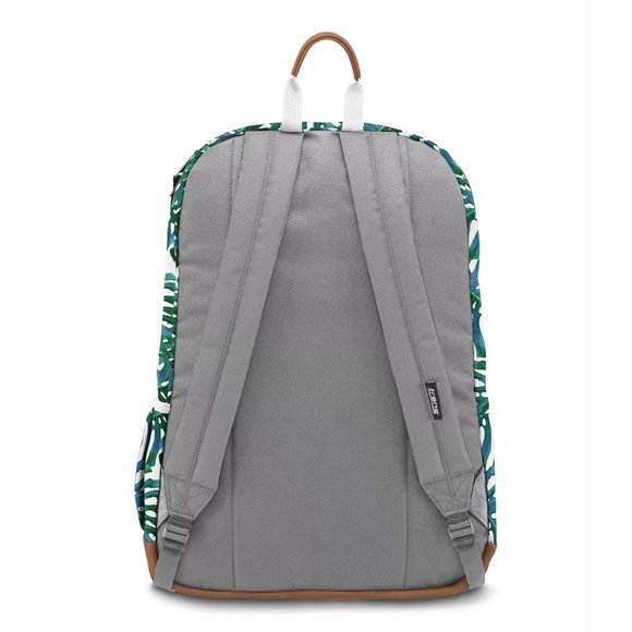 Green JanSport 18" Dakoda Backpack Travel Daypack - Picture 3 of 5